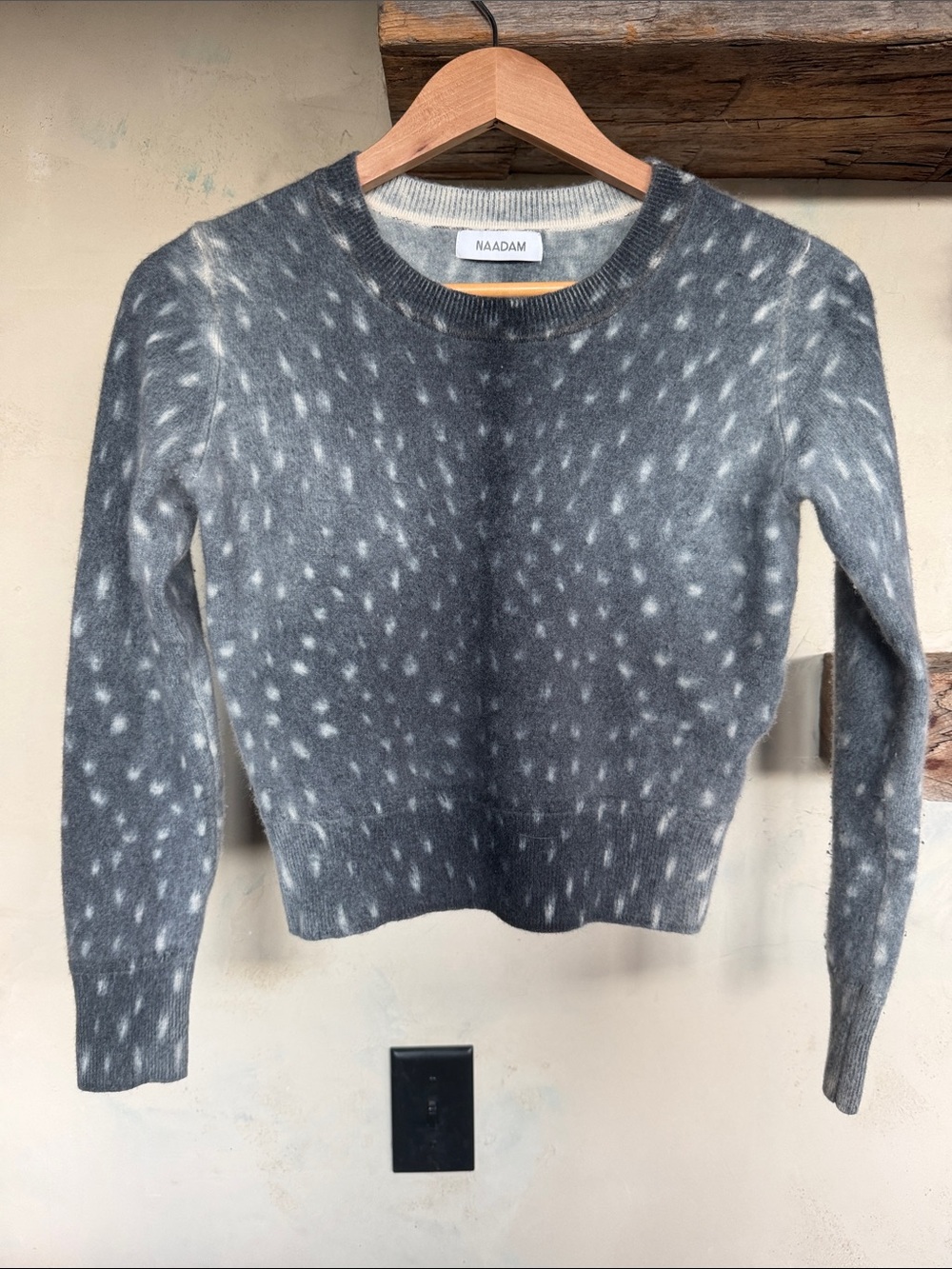 NAADAM women’s animal print Crewneck Sweater